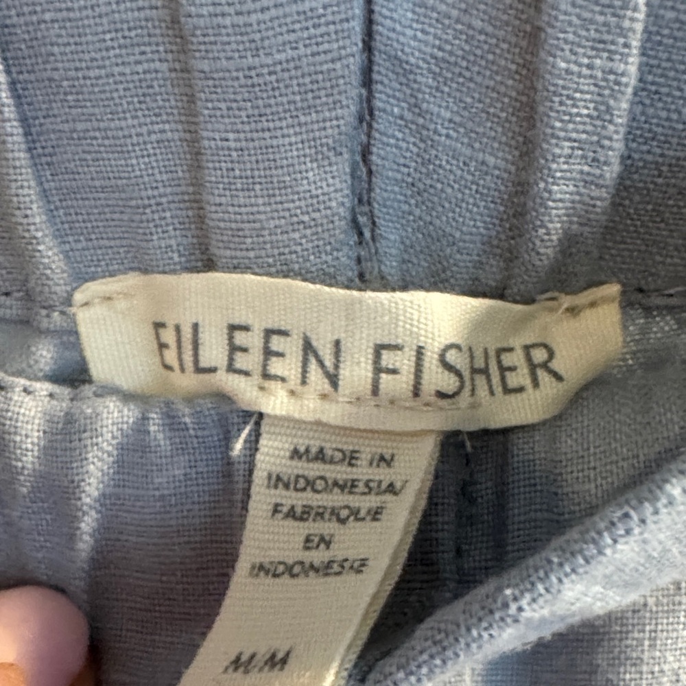 Eileen Fisher NWT Women's Linen Pull On Wide Leg Pants - Picture 4 of 12